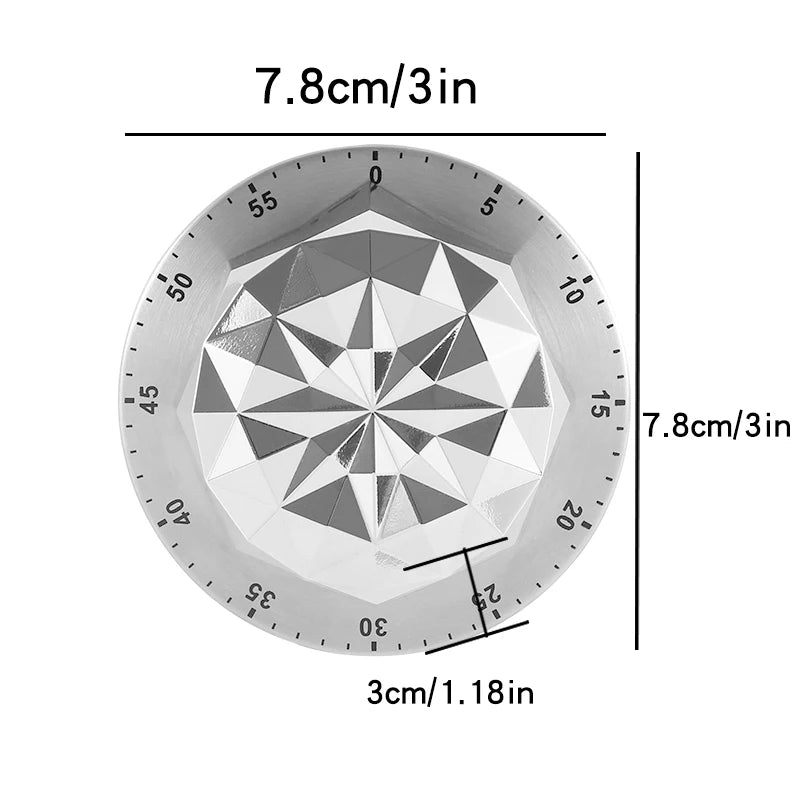 Magnet Stainless Steel Timer Kitchen Tools Time Management Reminder Reverse Timer Baking Alarm Timer