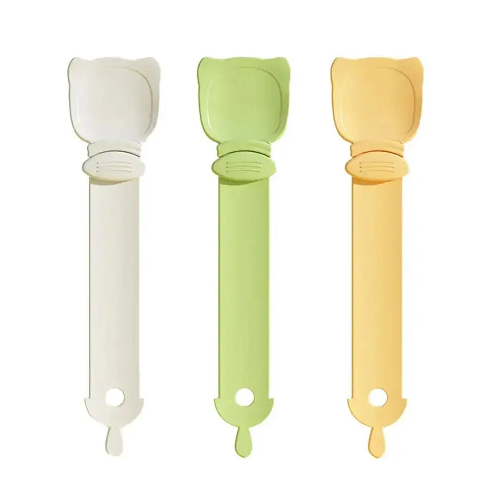 Cat Feeder Cat Strip Squeeze Spoon Pet Liquid Snack Spoon Liquid Feeding Food Squeezer Without Residue Cat Feeder Pet Supplies