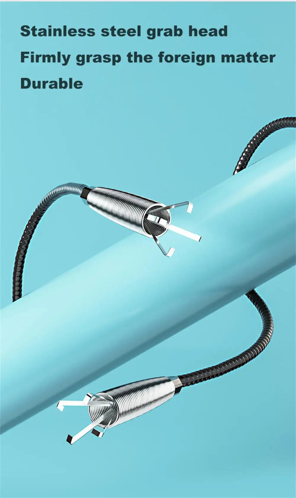 Snake Sewer Pipe Unblocker Spring Pipe Dredging Tool Kitchen Bathroom Sink Drain Clog Remover Anti Clogging Cleaning Tools