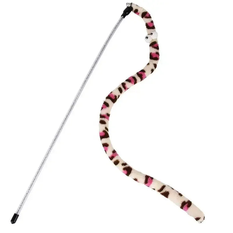 Cute Funny Rainbow Stick Pet Cat Toys Cat Teaser Toy Wand Cat Stick Strong Cat Toy Interactive Toys Cat Supplies Pet Products