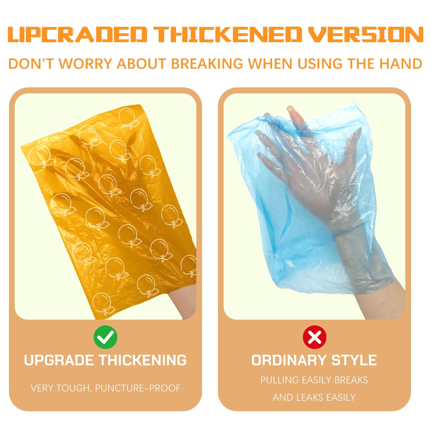 Biodegradable Thick Dog Poop Bags With Holder LeakProof Natural scented Pet Trash Bag 5 Colors Poop bags for Dog With Dispenser