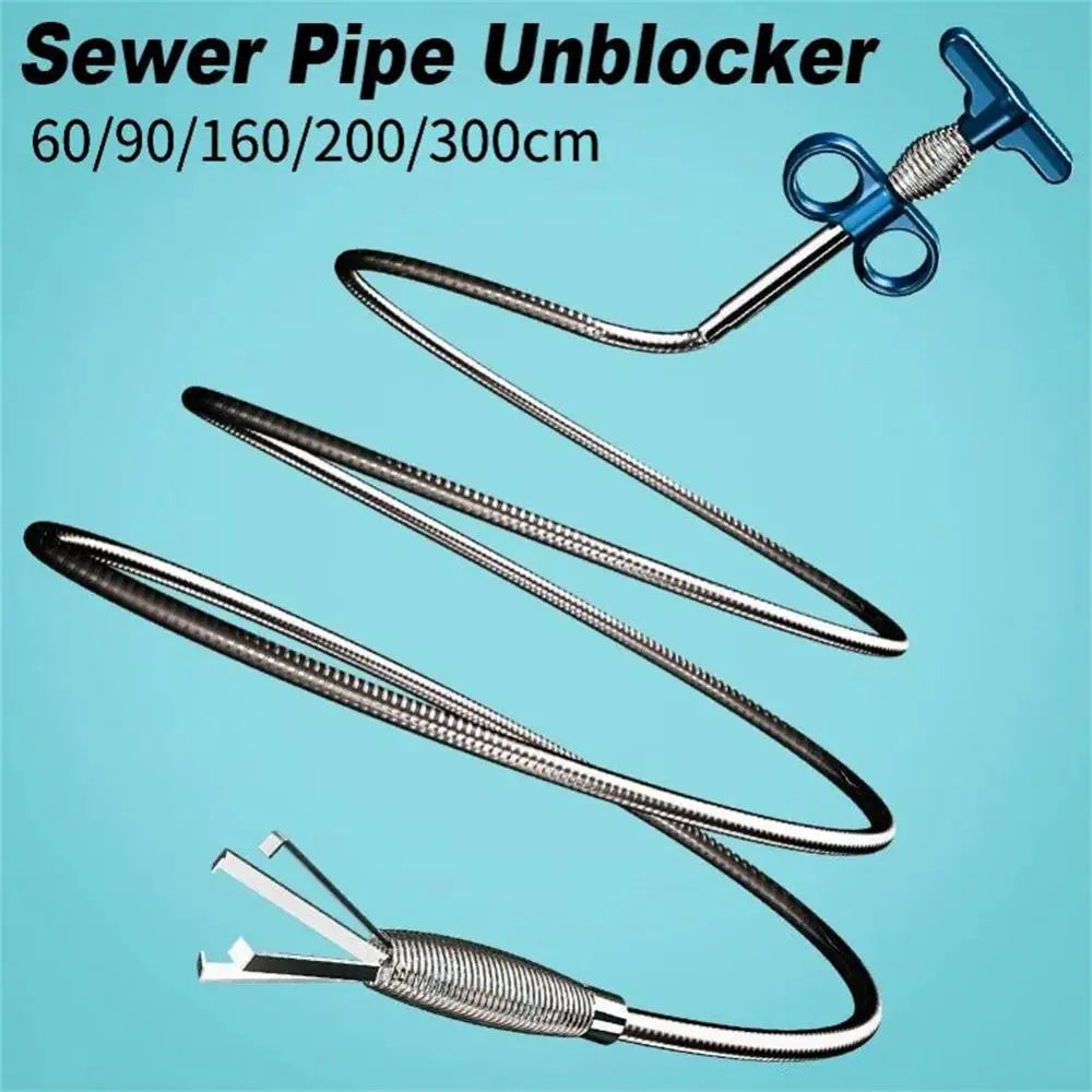 Snake Sewer Pipe Unblocker Spring Pipe Dredging Tool Kitchen Bathroom Sink Drain Clog Remover Anti Clogging Cleaning Tools