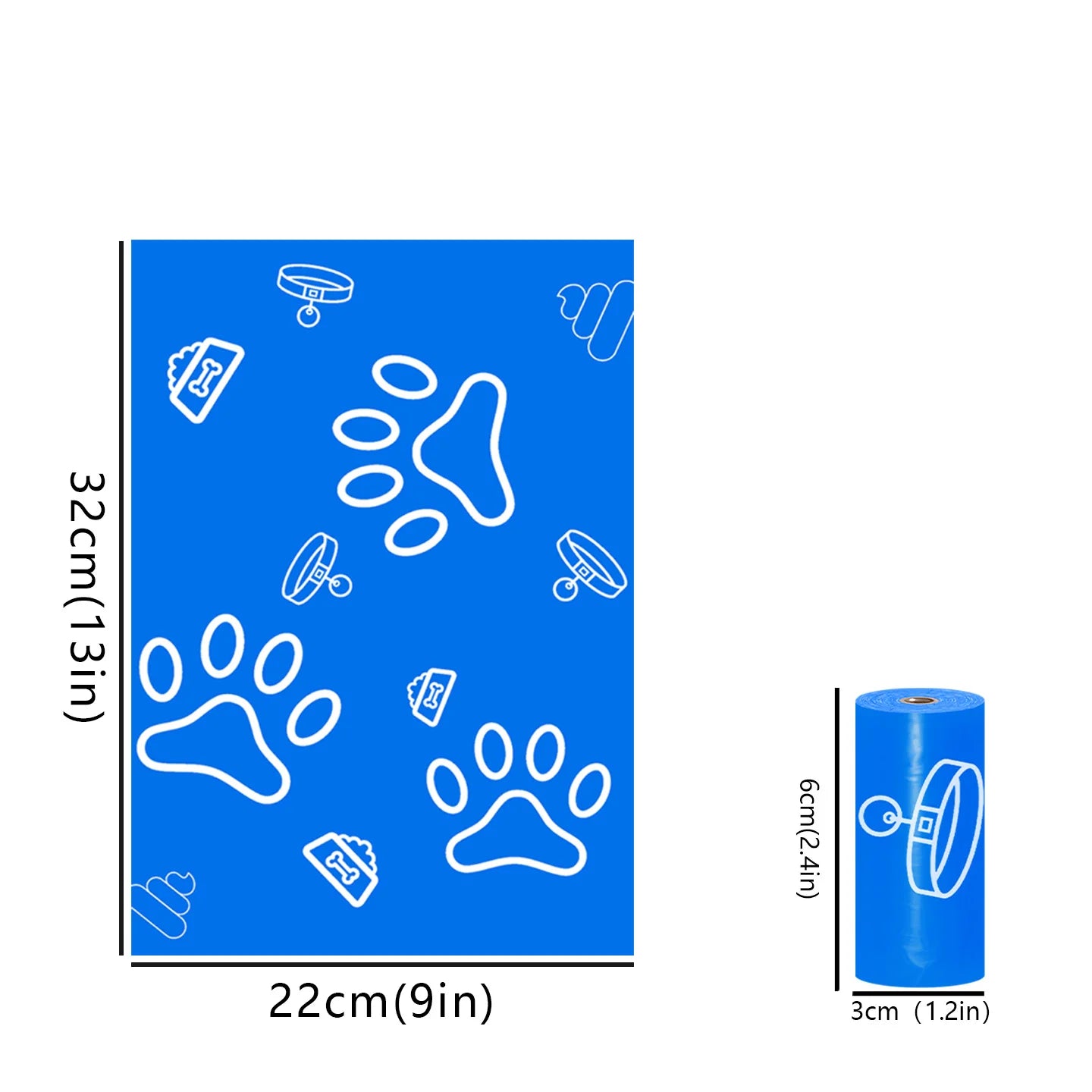 Biodegradable Thick Dog Poop Bags With Holder LeakProof Natural scented Pet Trash Bag 5 Colors Poop bags for Dog With Dispenser